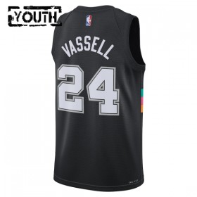 Dres San Antonio Spurs Devin Vassell Nike 2025-26 City Edition Crno Swingman - Dječji